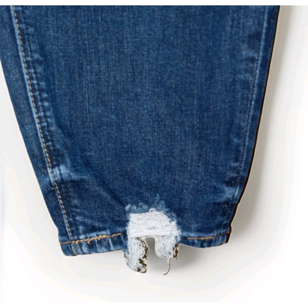 Silver Jeans Co Skinny Jeans Womens 20 Dark Wash Distressed Frayed Hem High Rise - Picture 5 of 16